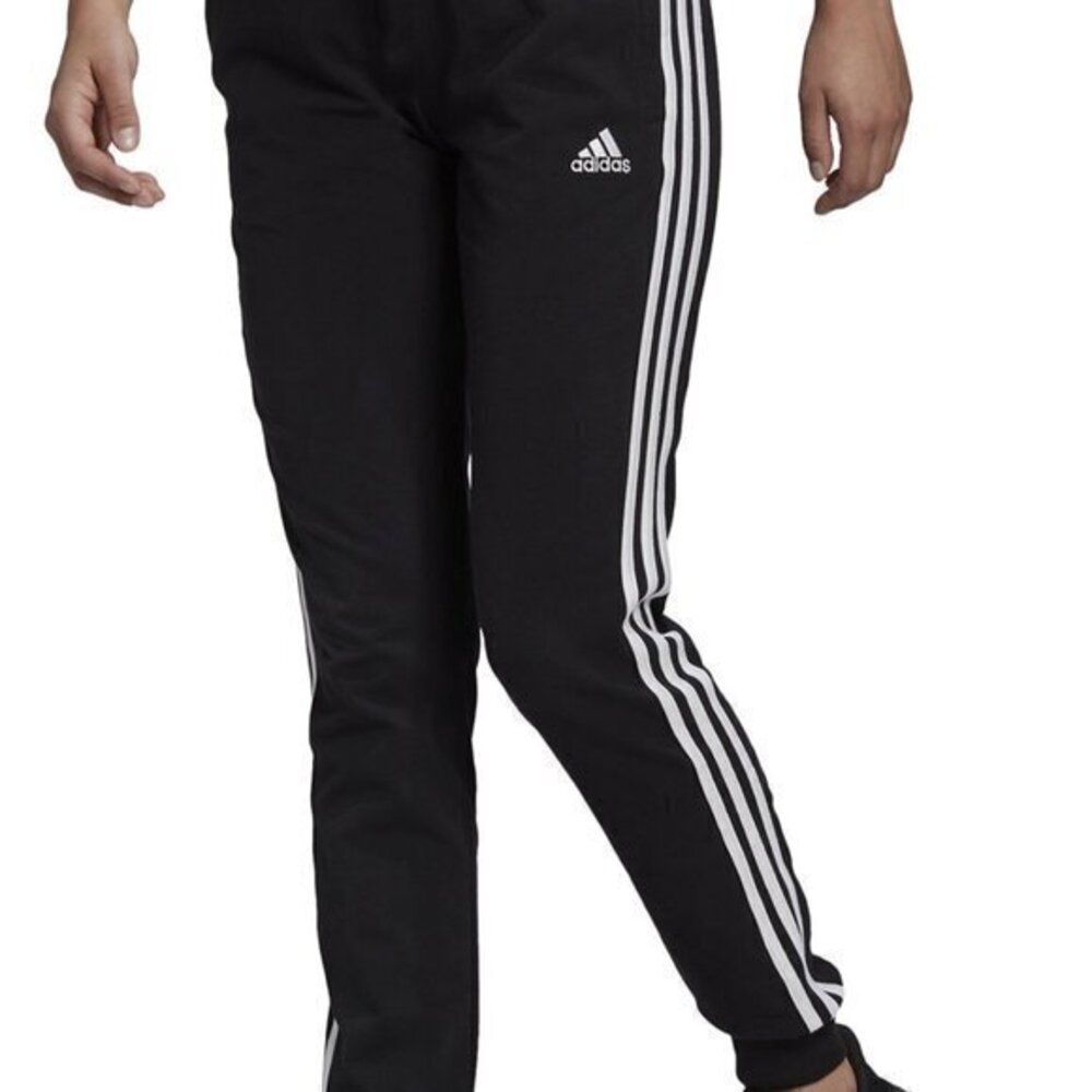 Adidas Women’s Track Pants Small Athletic Gym Black white stripes Running